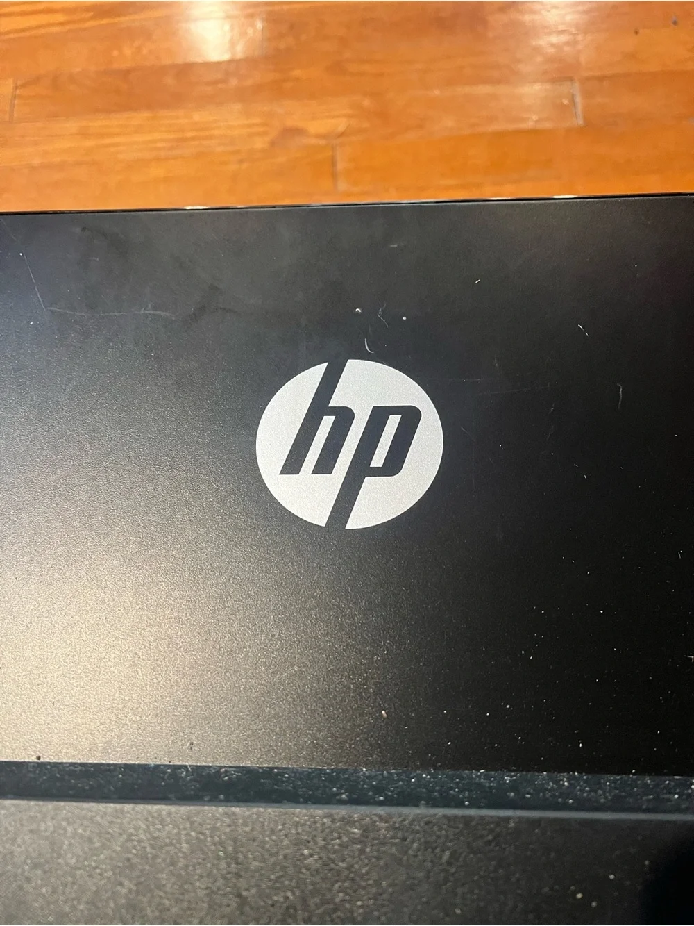 HP Black Screen Monitor with Silver Stand